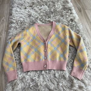 Pastel Argyle Women's Sweater
